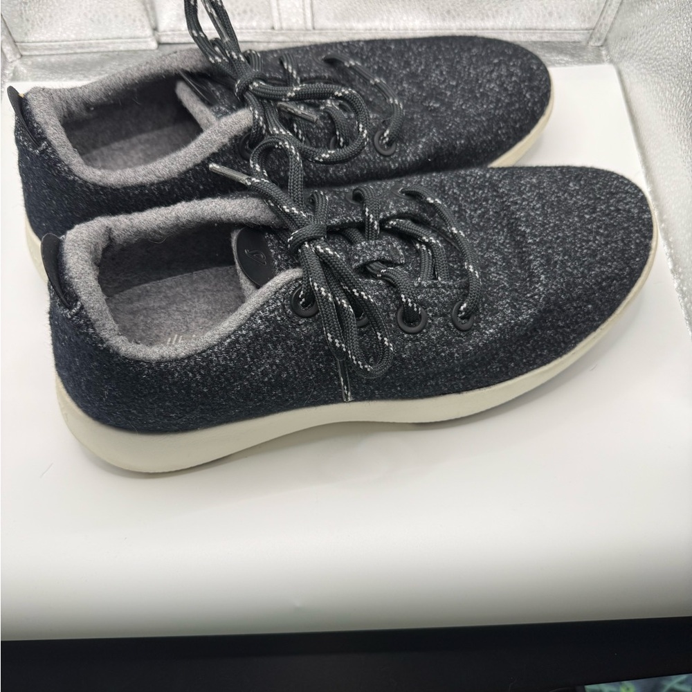 Allbirds Wool Runners Mens Size 10 Black Athletic Running Walking Shoes Sneakers